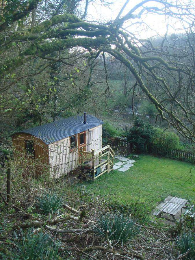 'Morris' The Shepherd'S Hut With Woodland Hot Tub 卡马森 外观 照片
