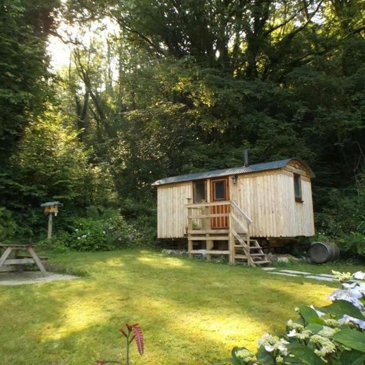 'Morris' The Shepherd'S Hut And Woodland Hot Tub Experience 卡马森 外观 照片