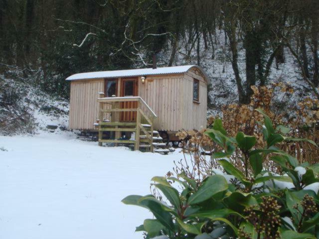 'Morris' The Shepherd'S Hut And Woodland Hot Tub Experience 卡马森 外观 照片